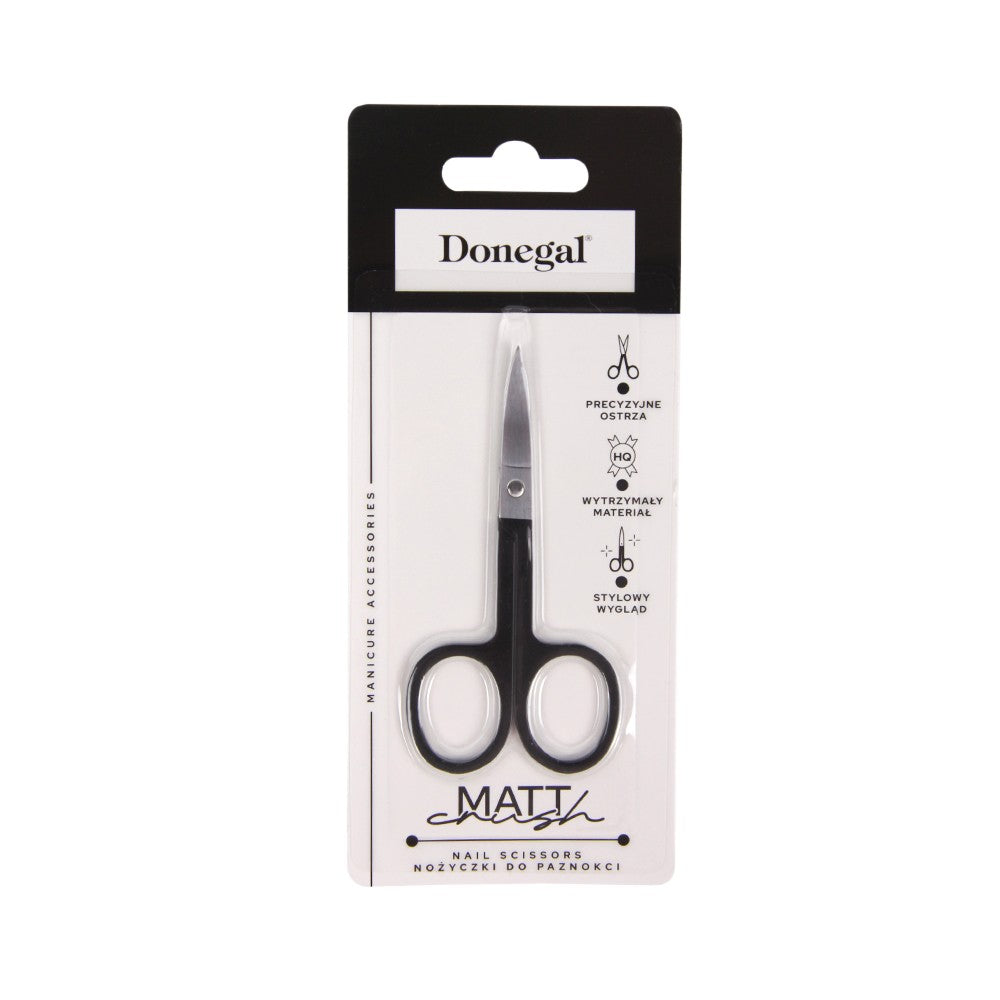 DONEGAL Mat Crush Nail scissors - matte black (2143) | Vaistine1.lt | WestPharmacy.eu