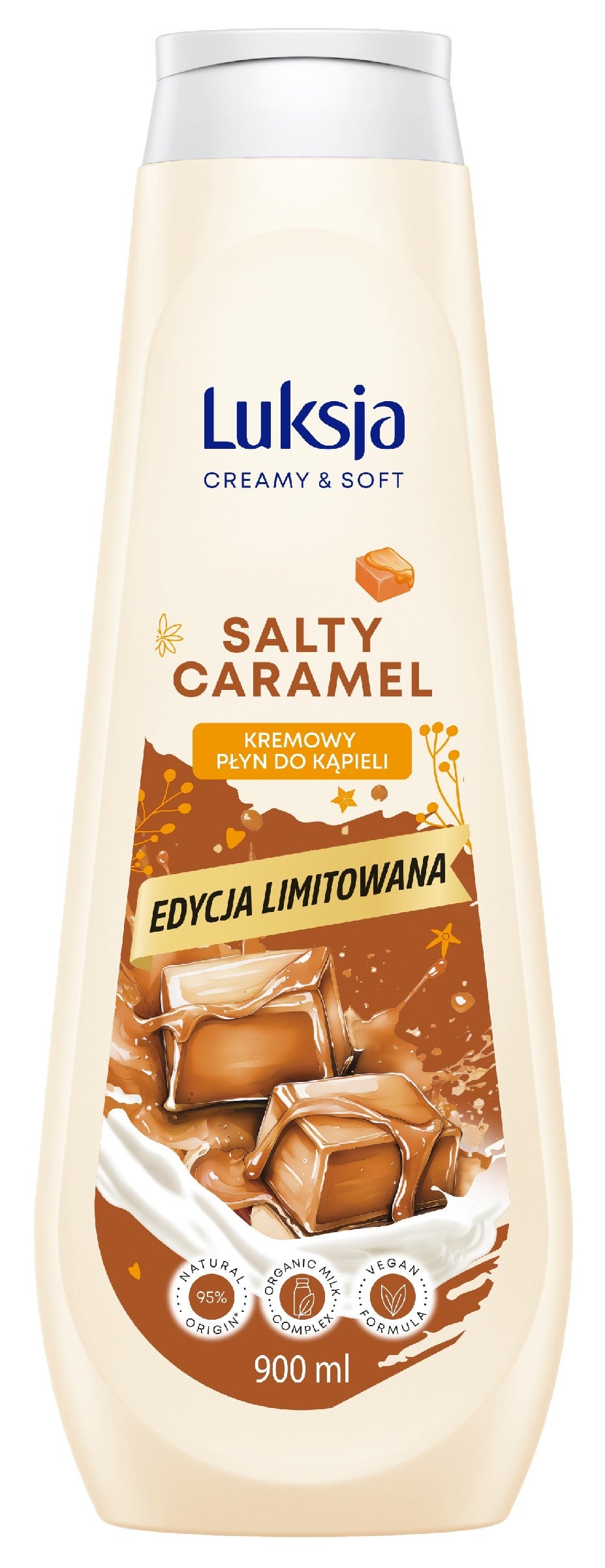 LUKSJA Creamy & Soft Creamy Bath Liquid - Salty Caramel 900 ml | Vaistine1.lt | WestPharmacy.eu