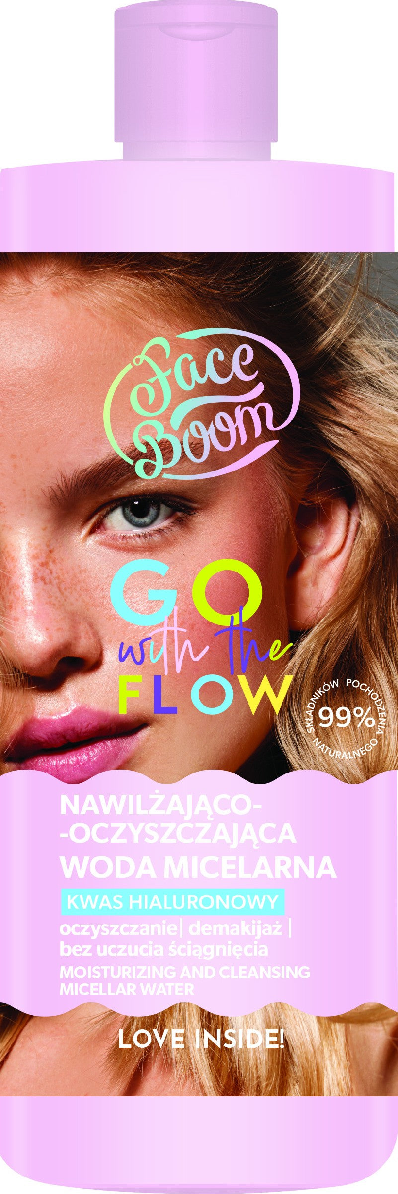 BIELENDA FaceBoom Go With The Flow Moisturizing and Cleansing Micellar Water for Makeup Removal 500 ml. - Vaistine1.lt | WestPharmacy.eu