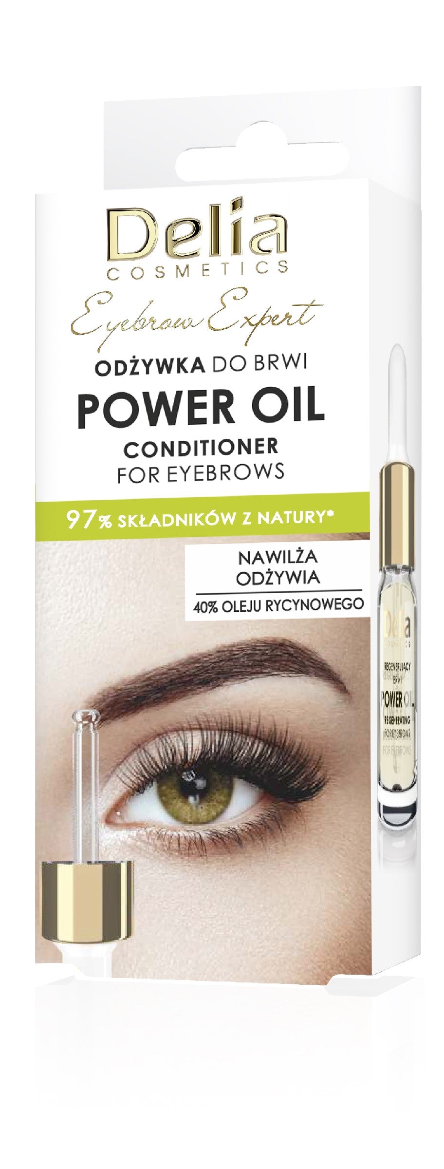 DELIA COSMETICS Eyebrow Expert Brow Conditioner Power Oil 10 ml | Vaistine1.lt | WestPharmacy.eu