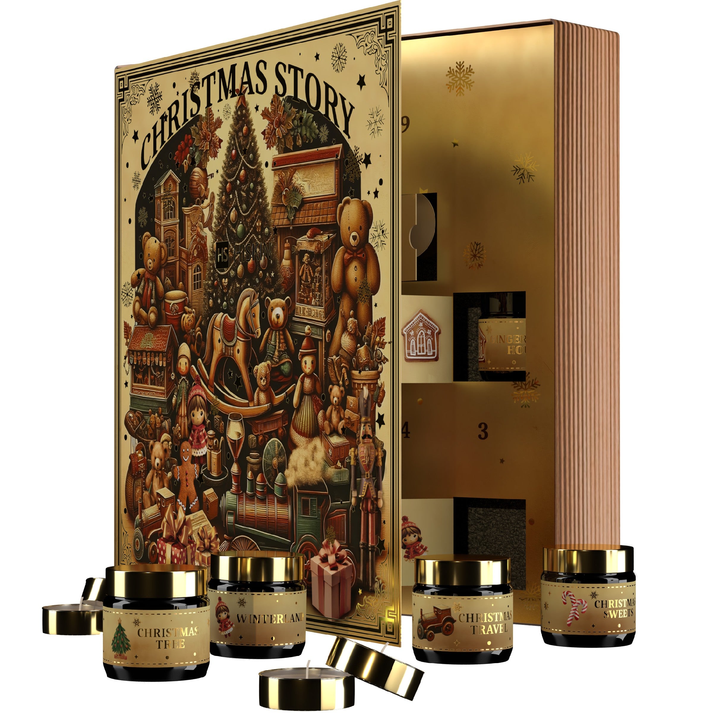 HISKIN Home Gift set FAIRY BOOK - Advent calendar (scented candles) | Vaistine1.lt | WestPharmacy.eu