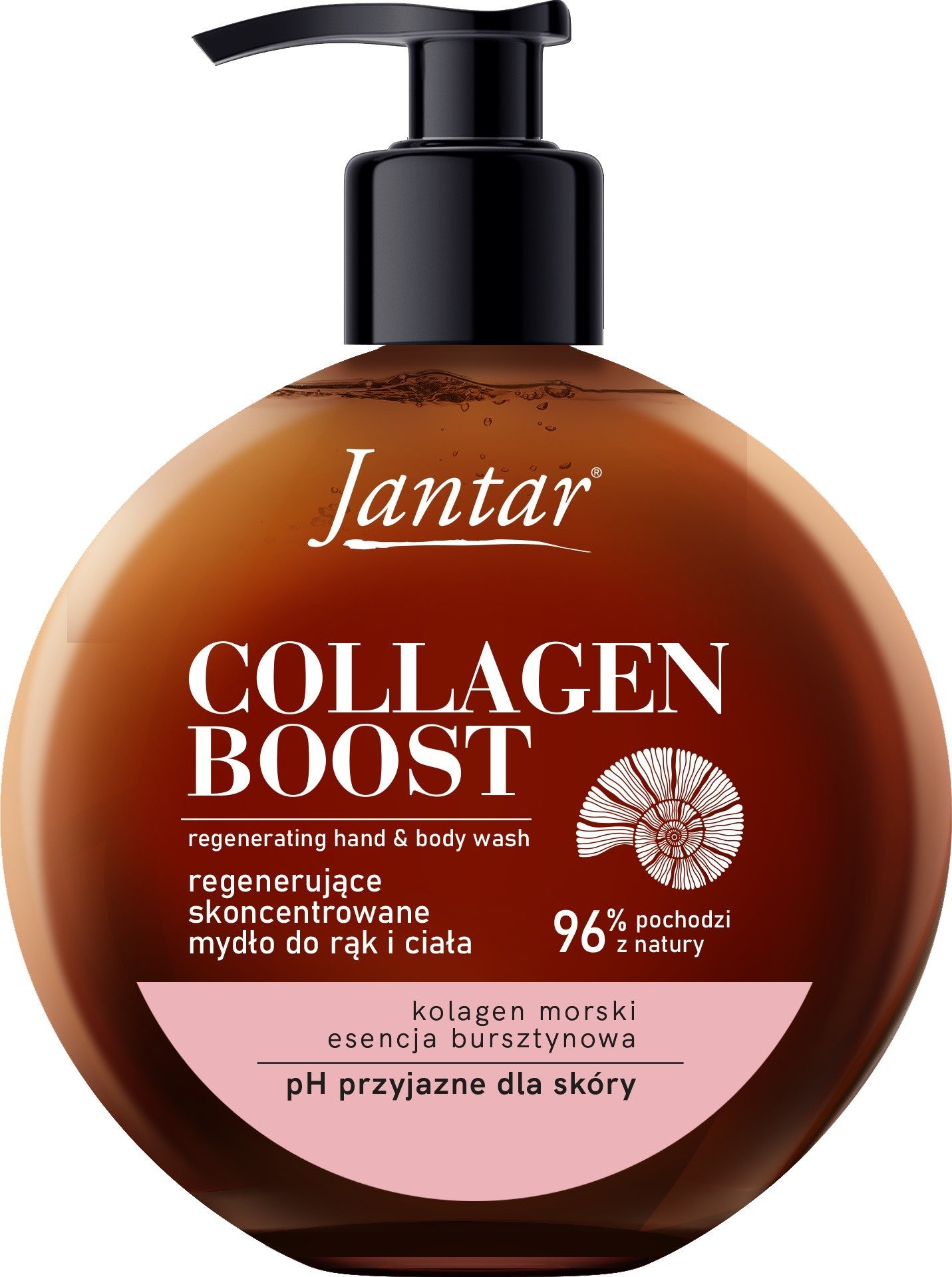 FARMONA Jantar Collagen Boost Regenerating Hand and Body Soap with Amber Essence and Marine Collagen 400 ml - Vaistine1.lt | WestPharmacy.eu