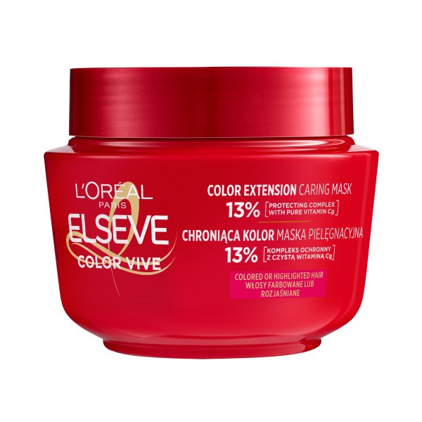 LOREAL ELSEVE Color Vive Color Protection Care Mask for colored and bleached hair 300 ml - Vaistine1.lt | WestPharmacy.eu