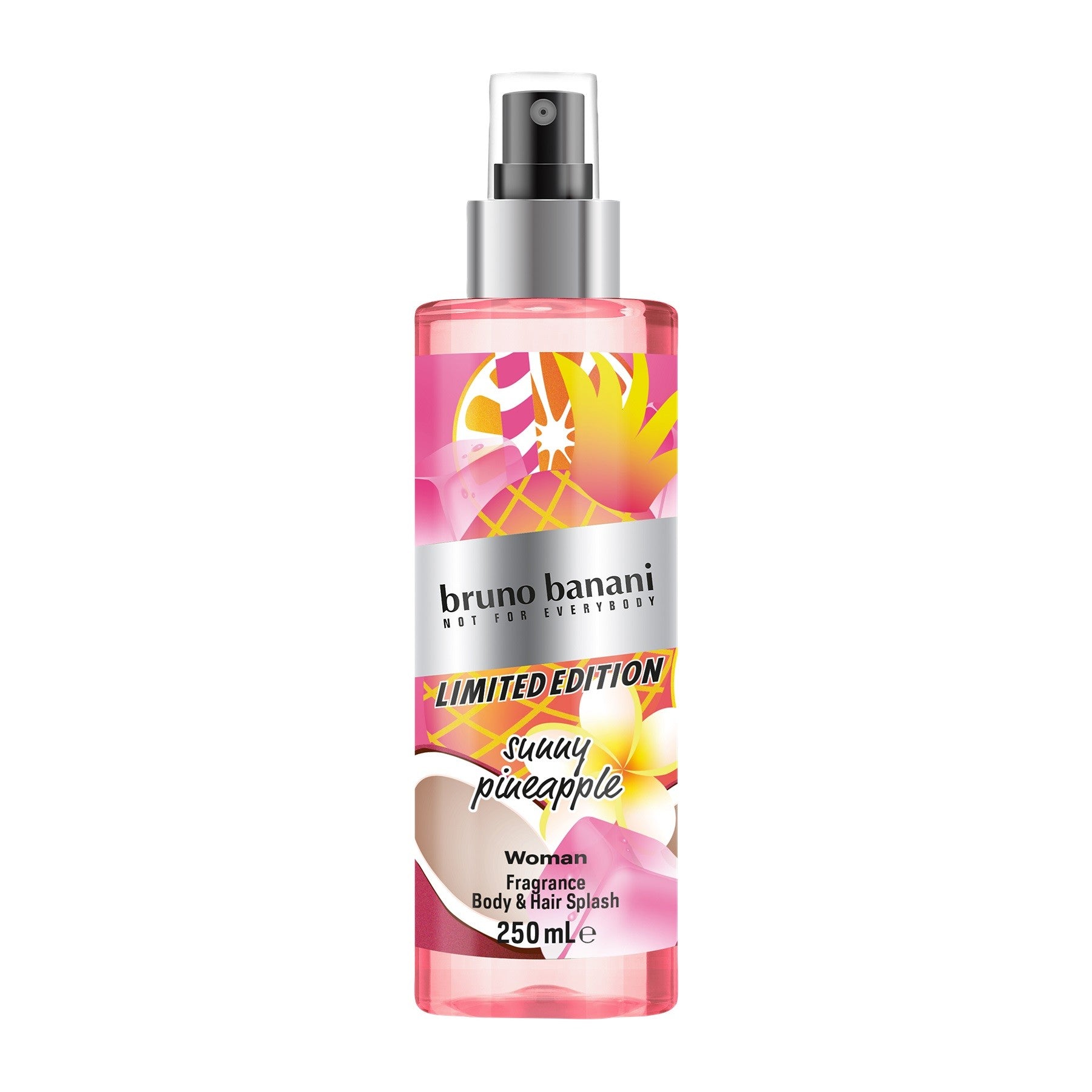 BRUNO BANANI Woman Body and Hair Fragrance Mist Sunny Pineapple - Summer Limited Edition 250 ml. - Vaistine1.lt | WestPharmacy.eu