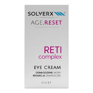 SOLVERX Age.Reset Rejuvenating Eye Cream Reti Complex 15 ml - Vaistine1.lt | WestPharmacy.eu