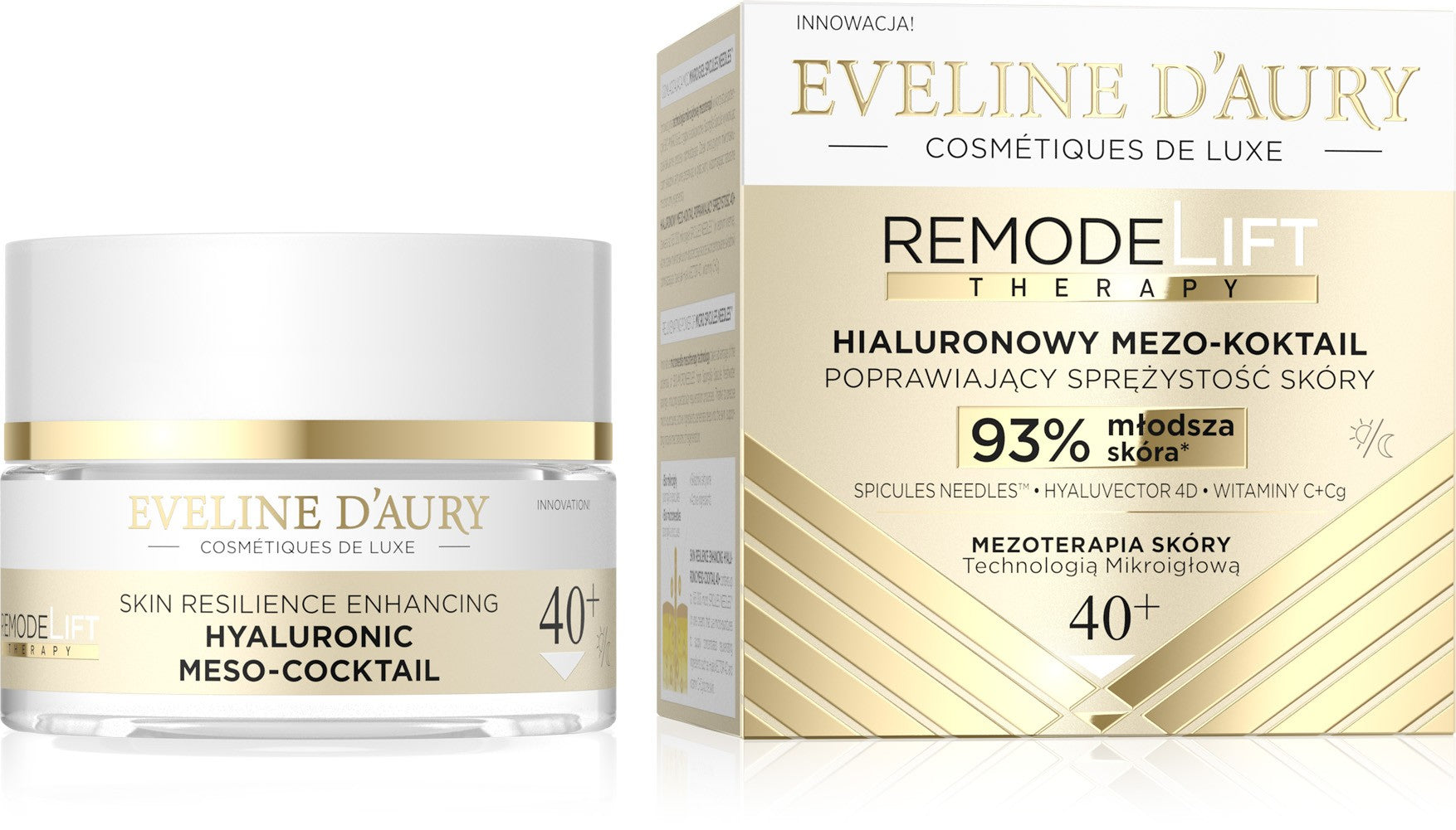 EVELINE D'AURY Remodelift Therapy Hyaluronic Meso-Cocktail to improve skin elasticity 40+ for day and night 50 ml. - Vaistine1.lt | WestPharmacy.eu