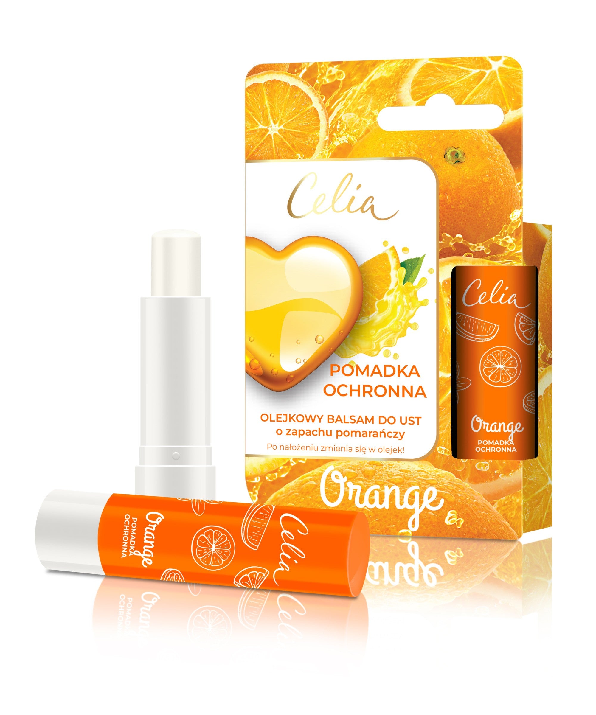 CELIA Oil Lip Balm - Orange 4 g - Vaistine1.lt | WestPharmacy.eu