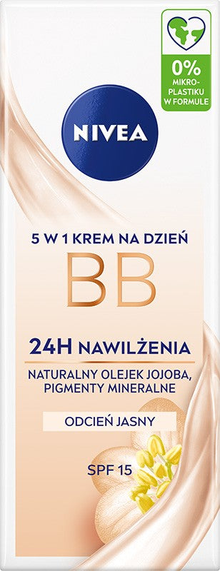 NIVEA 24H Hydration BB Cream 5in1 Day Cream - light shade 50 ml - Vaistine1.lt | WestPharmacy.eu