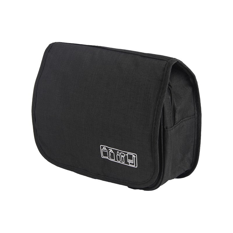 DONEGAL Folding travel cosmetic bag - organizer with transparent pocket and hook (4817) - Vaistine1.lt | WestPharmacy.eu