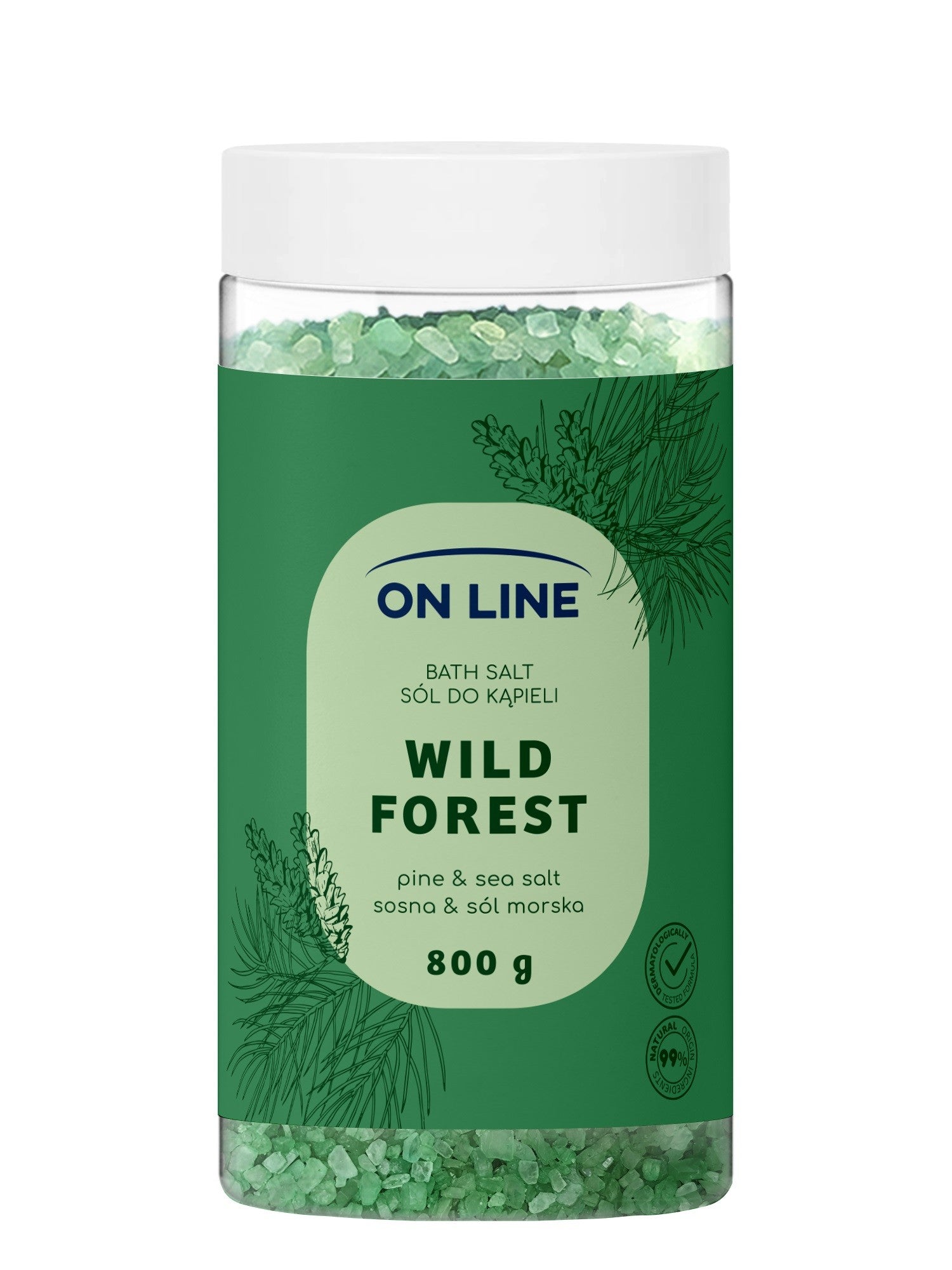ON LINE Wild Forest bath salt 800 g - Vaistine1.lt | WestPharmacy.eu