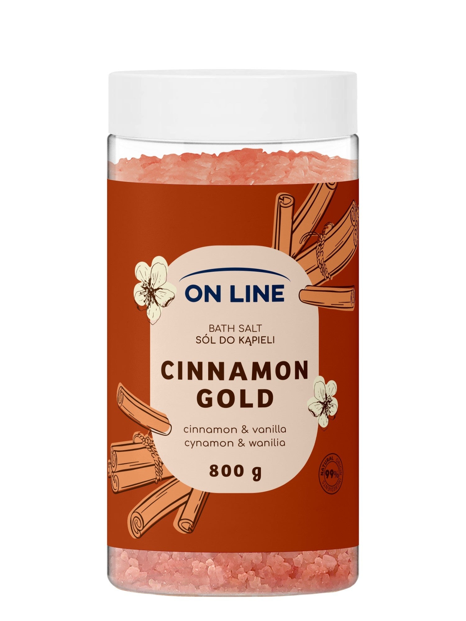 ON LINE Cinnamon Gold bath salt 800 g - Vaistine1.lt | WestPharmacy.eu