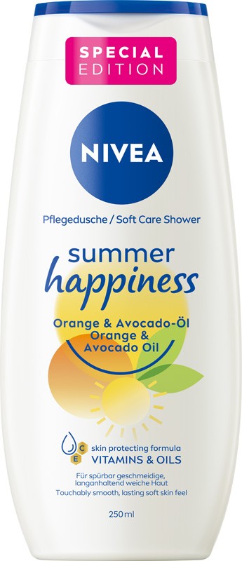 NIVEA Care Shower Gel Summer Happiness Orange & Avocado - Limited Edition 250 ml. - Vaistine1.lt | WestPharmacy.eu