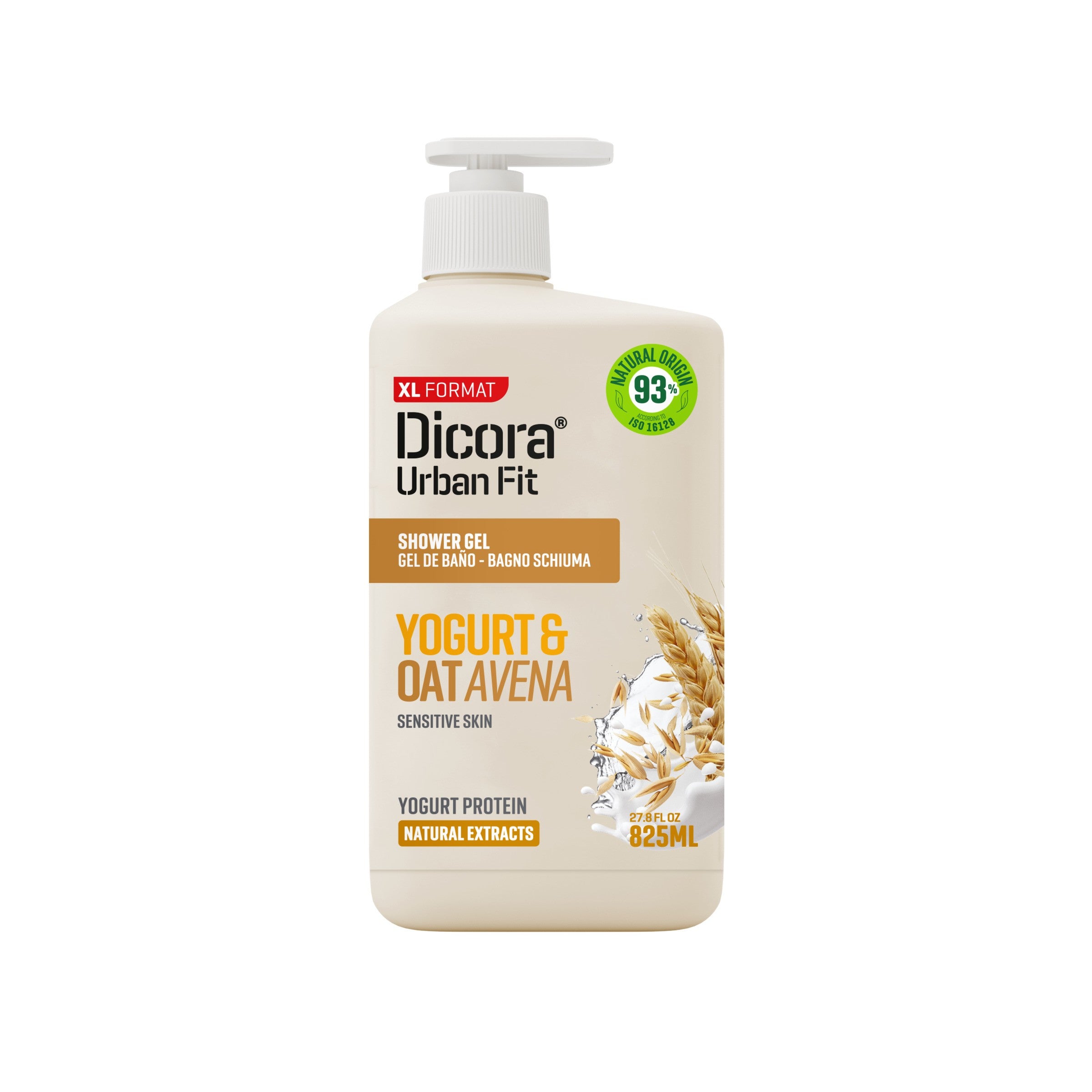 DICORA Yogurt and Oatmeal Shower Gel 825 ml - Vaistine1.lt | WestPharmacy.eu