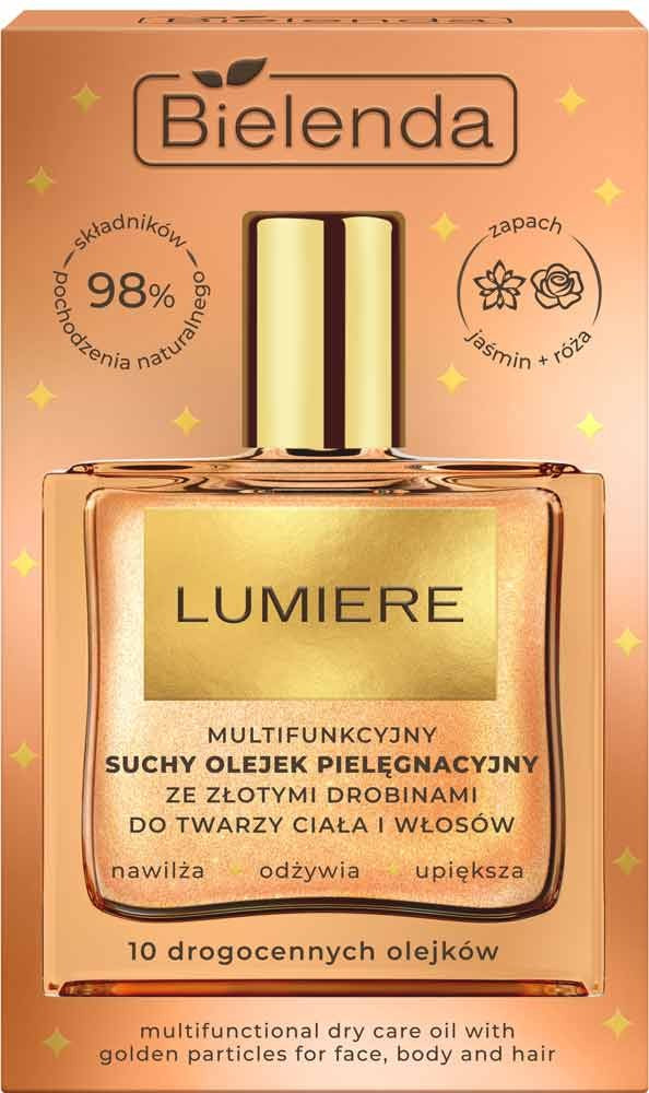 BIELENDA Lumiere Multifunctional dry care oil with gold particles for face, body and hair 50 ml - Vaistine1.lt | WestPharmacy.eu