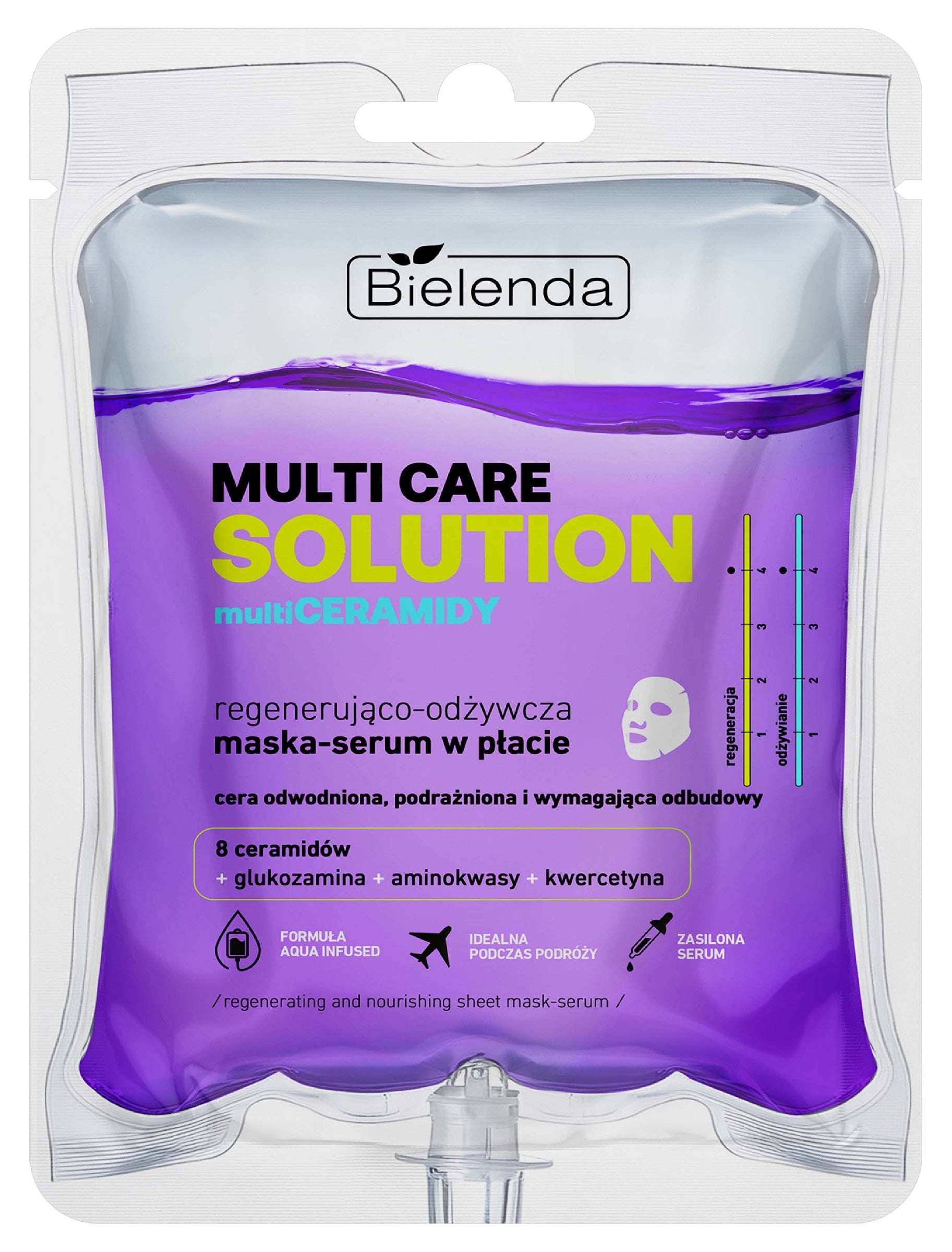 BIELENDA Multi ceramides regenerating and nourishing mask-serum in a sheet - Vaistine1.lt | WestPharmacy.eu