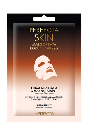 PERFECTA Skin MK Rejuvenating mask - serum on fabric anti-wrinkle 20 ml. - Vaistine1.lt | WestPharmacy.eu