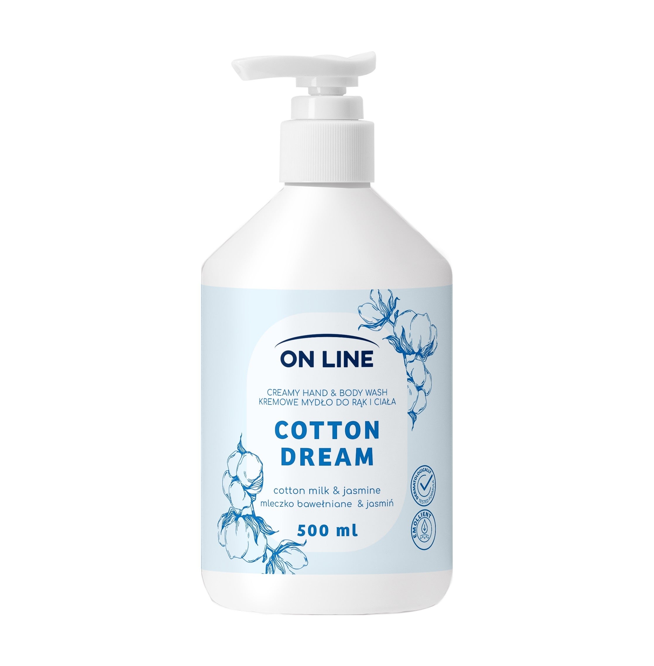 ON LINE Creamy hand and body soap Cotton Milk Jasmine 500 ml - Vaistine1.lt | WestPharmacy.eu