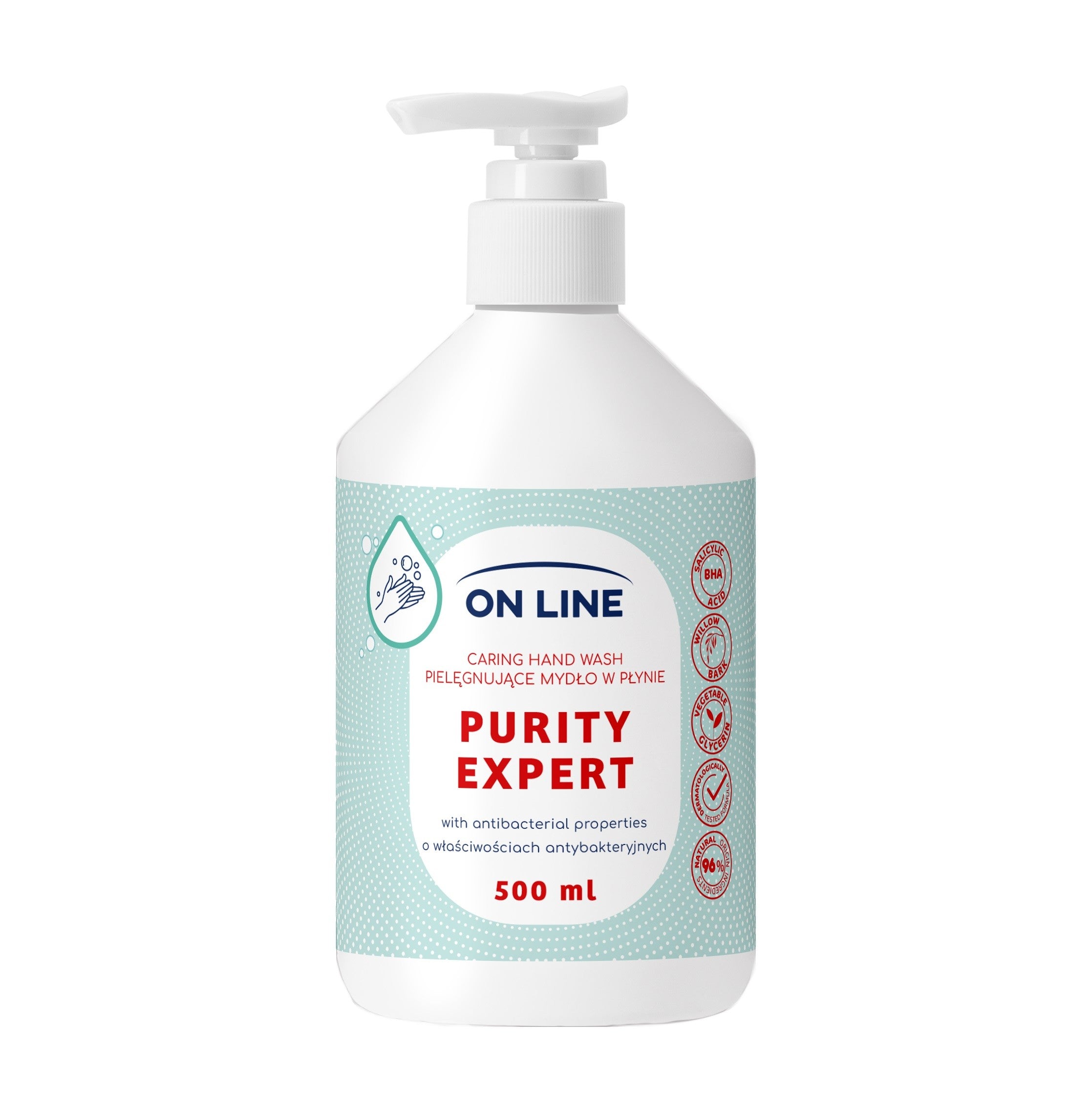 ON LINE Hypo Allergenic Nurturing Liquid Soap Allantoin Glycerin 500 ml. - Vaistine1.lt | WestPharmacy.eu