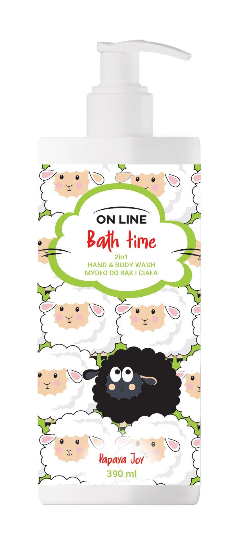 ON LINE Bath Time Hand and Body Soap 2in1 Papaya Joy 390 ml. - Vaistine1.lt | WestPharmacy.eu