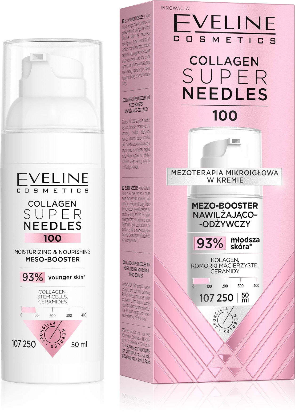 EVELINE Collagen Super Needles 100 Moisturizing and Nourishing Meso-booster 50 ml - Vaistine1.lt | WestPharmacy.eu