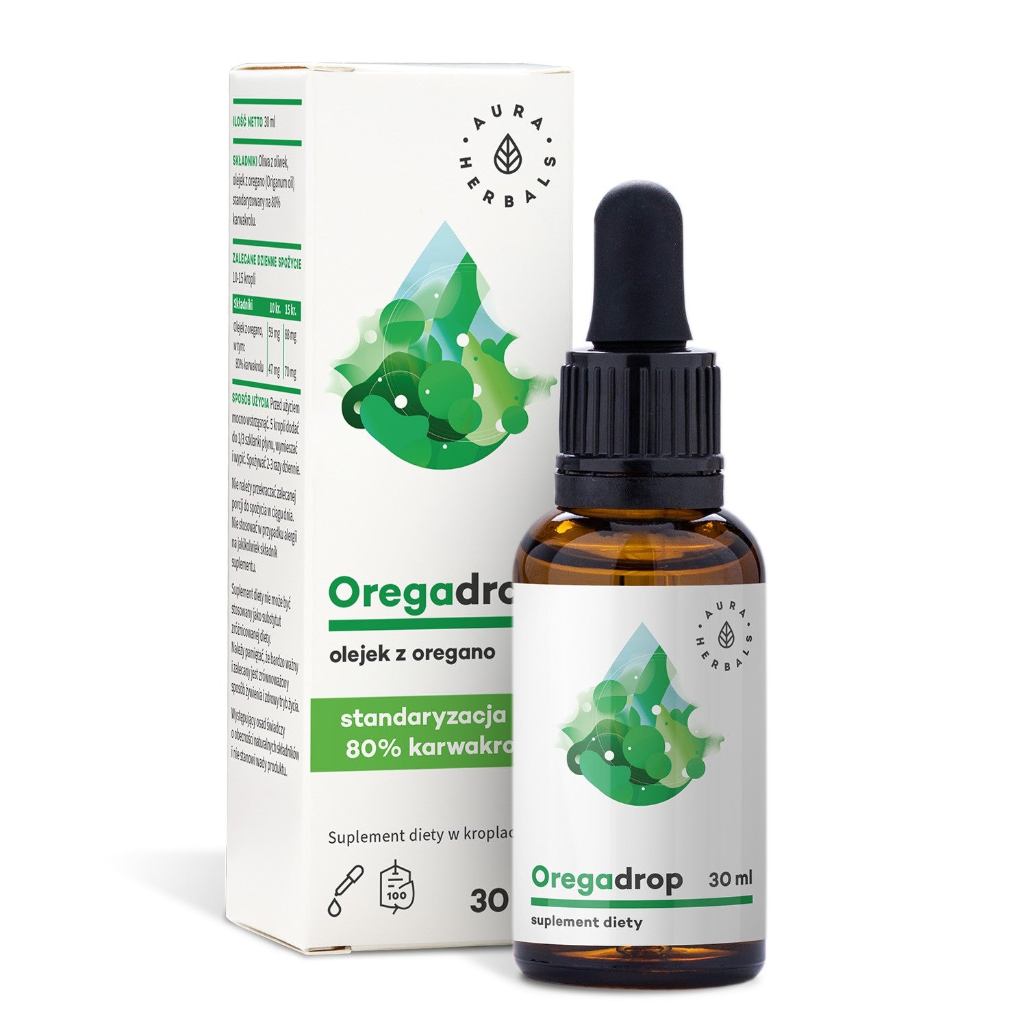 AURA HERBALS Oregadrop - Oil of Oregano drops (30ml) - Vaistine1.lt | WestPharmacy.eu
