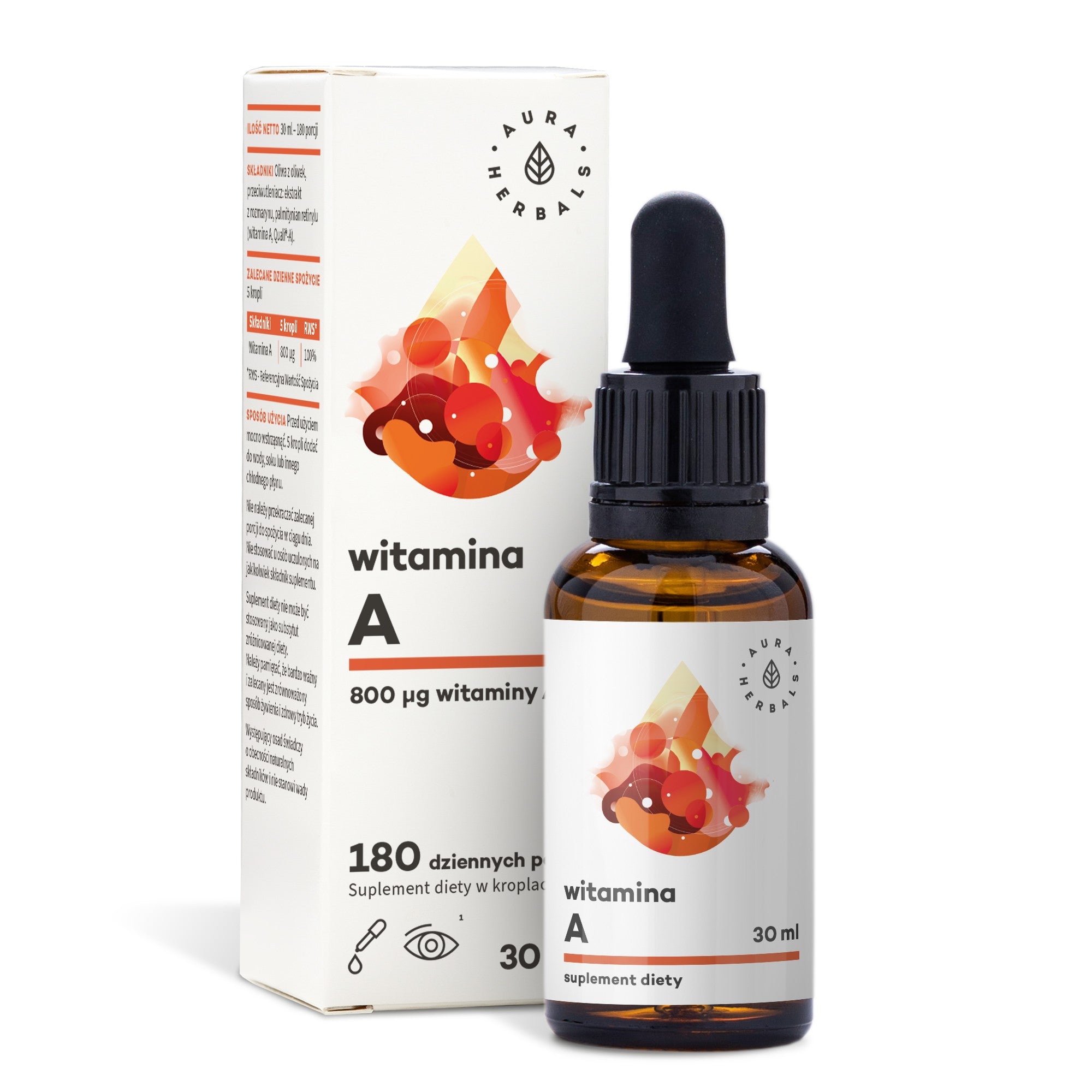 AURA HERBALS Vitamin A drops 30 ml. - Vaistine1.lt | WestPharmacy.eu