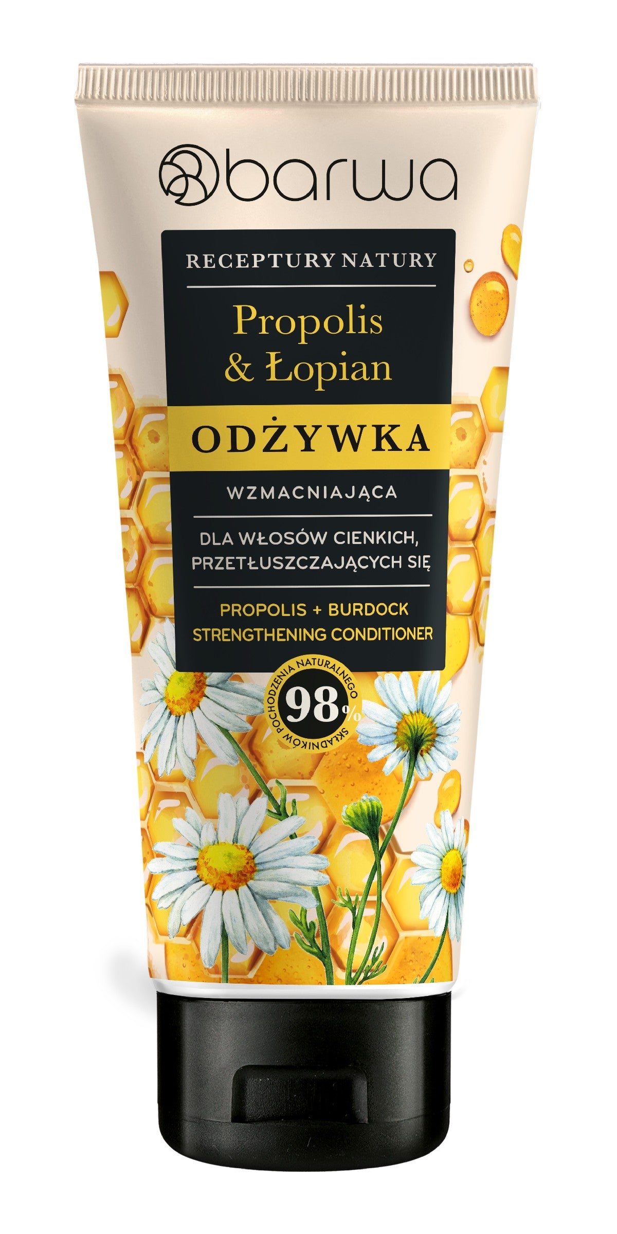 BARWA Nature's Recipes Strengthening Conditioner for thin and oily hair - Propolis & Aloe Vera - Vaistine1.lt | WestPharmacy.eu