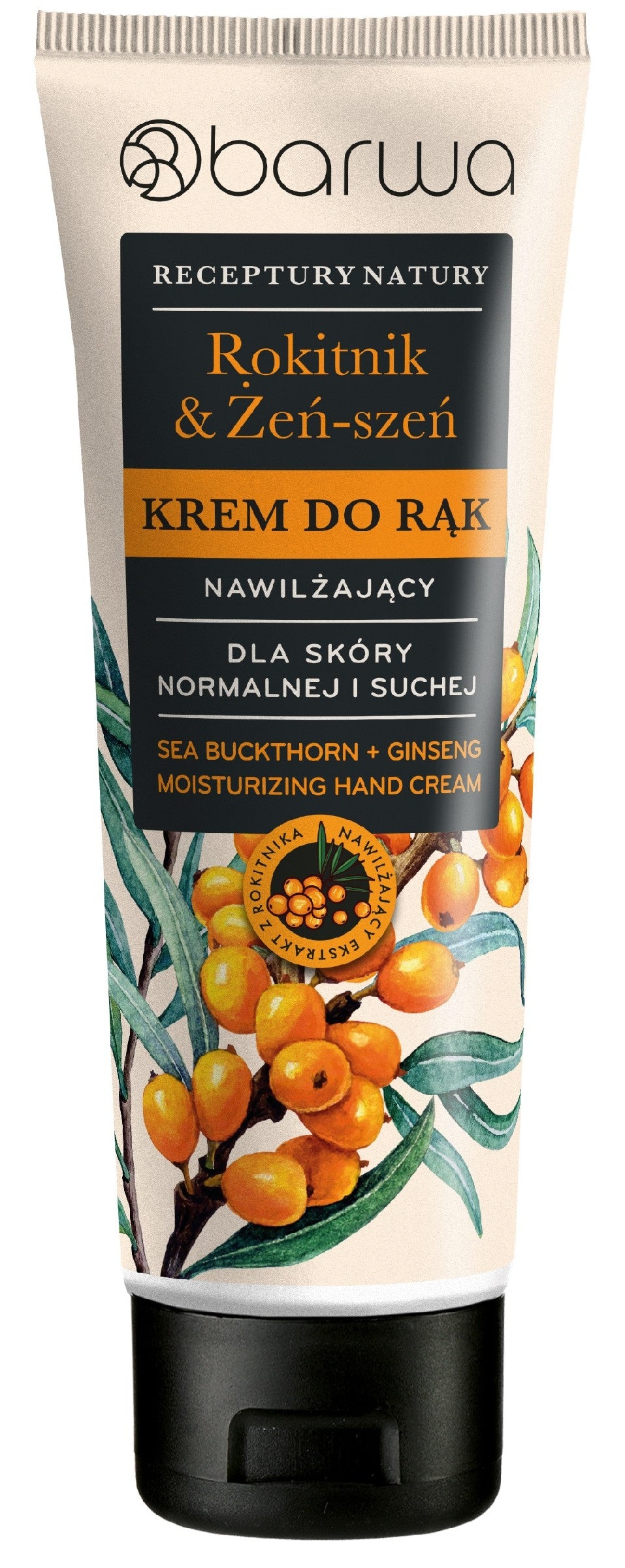 BARWA Nature's Recipes Moisturizing Hand Cream - Sea Buckthorn & Ginseng 100 ml. - Vaistine1.lt | WestPharmacy.eu