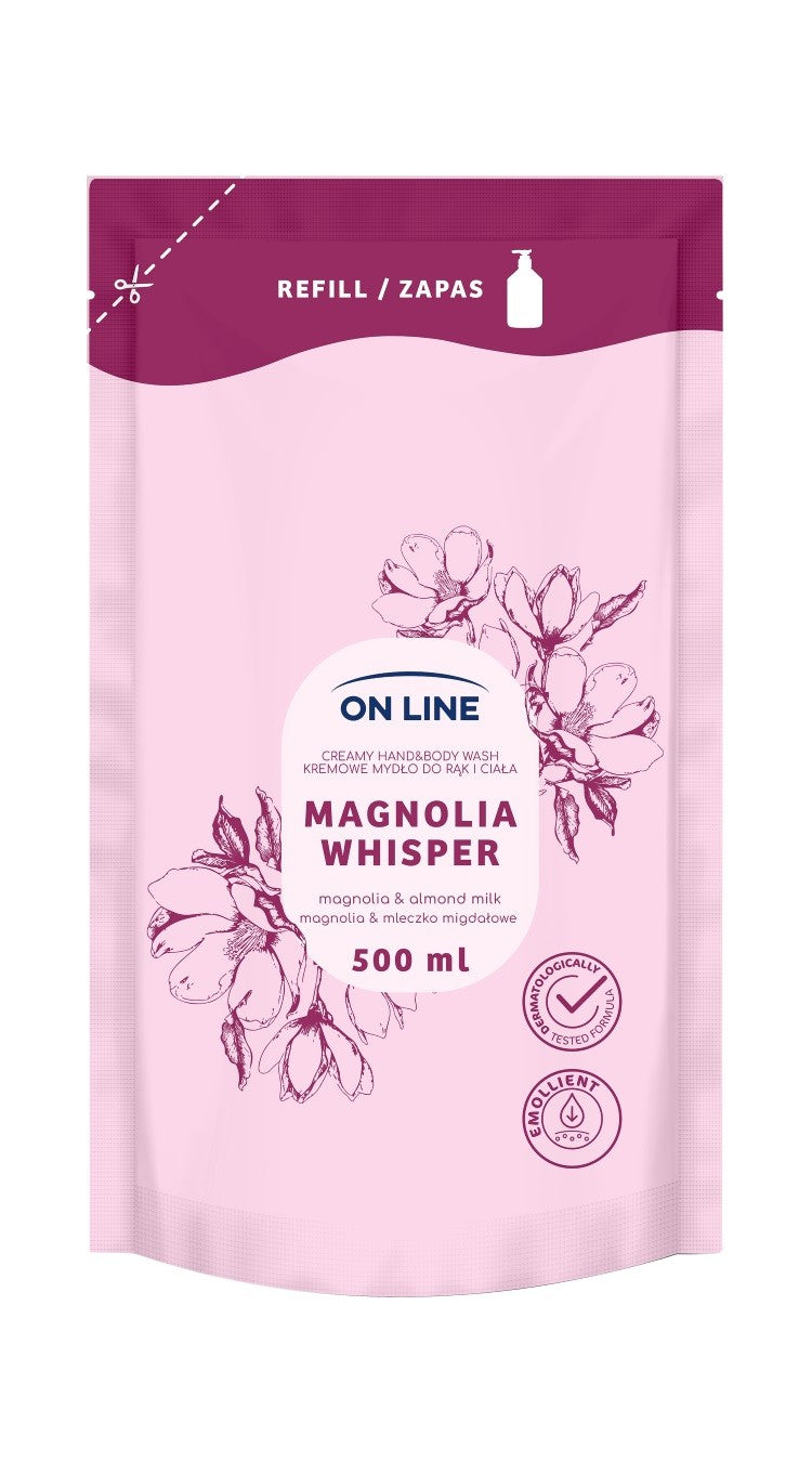 ON LINE Creamy hand and body soap Magnolia Almond milk - stock 500 ml. - Vaistine1.lt | WestPharmacy.eu