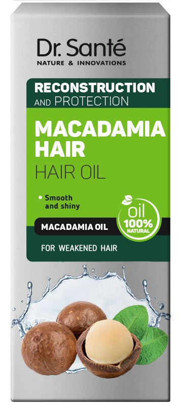 DR. SANTE Macadamia Hair Restorative Hair Oil with Macadamia Oil and Keratin 50 ml | Vaistine1.lt | WestPharmacy.eu