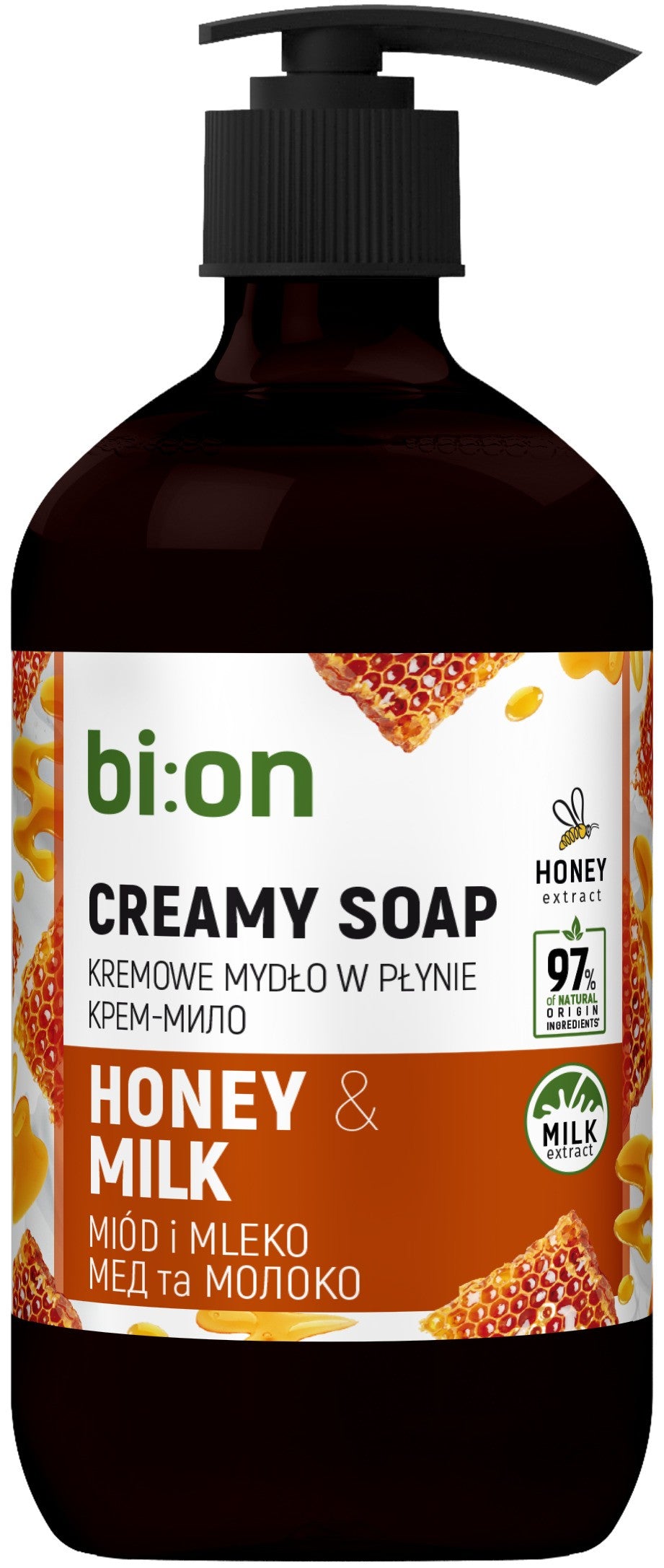 BIO NATURELL Cream liquid soap with pump Honey and Milk 473 ml - Vaistine1.lt | WestPharmacy.eu