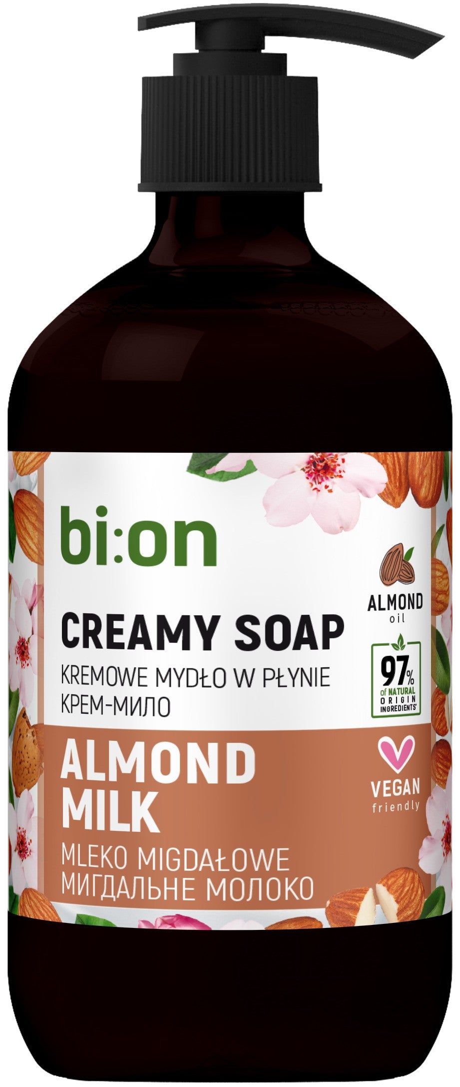 BIO NATURELL Cream liquid soap with pump Almond 473 ml - Vaistine1.lt | WestPharmacy.eu