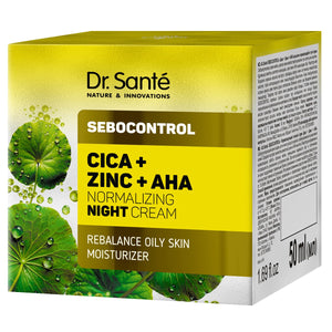 DR.SANTE Sebocontrol Normalizing Night Cream Cica + Zinc + AHA 50 ml | Vaistine1.lt | WestPharmacy.eu