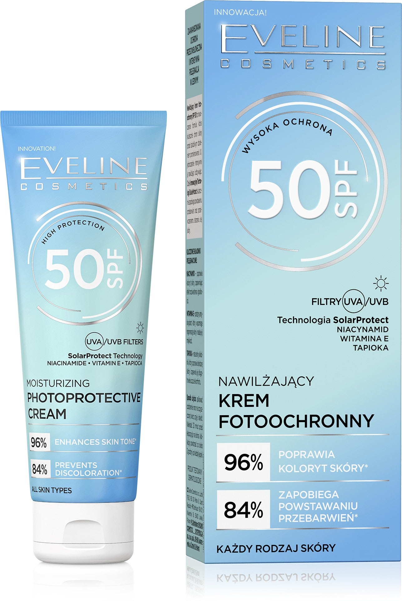 EVELINE Moisturizing Photo-Protective Face Cream SPF50 30ml - Vaistine1.lt | WestPharmacy.eu