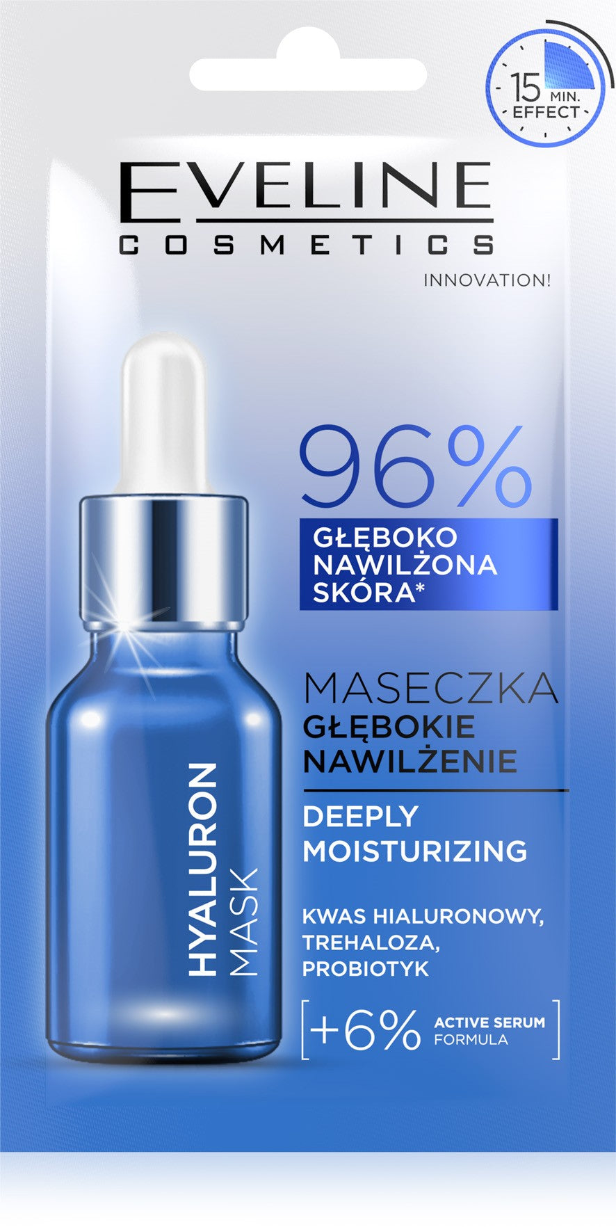 EVELINE Face Mask Deep Hydration - Hyaluron 8 ml. - Vaistine1.lt | WestPharmacy.eu