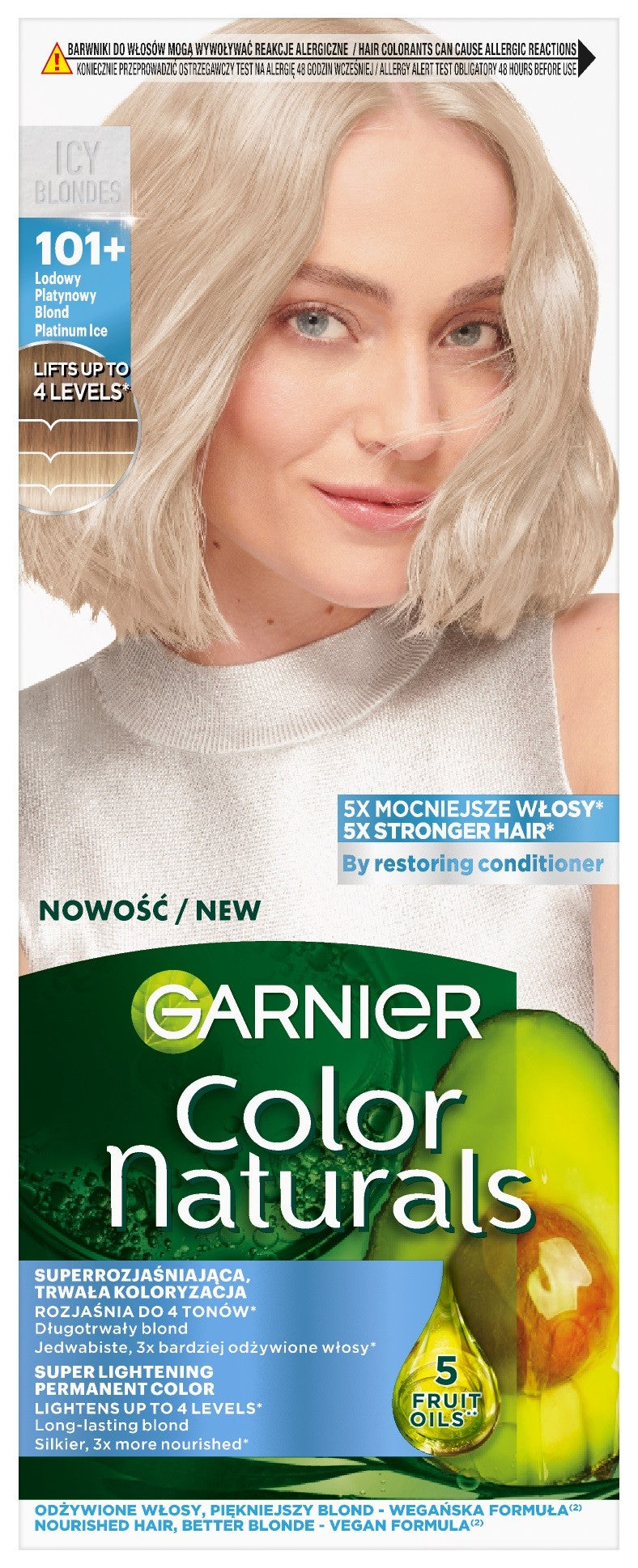 GARNIER Color Naturals Creme Hair Color No. 101+ Icy Platinum Blonde 112 ml | Vaistine1.lt | WestPharmacy.eu