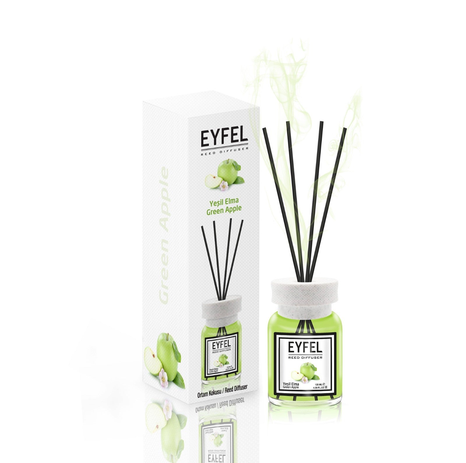 EYFEL Fragrance Diffuser 120ml - Green Apple | Vaistine1.lt | WestPharmacy.eu