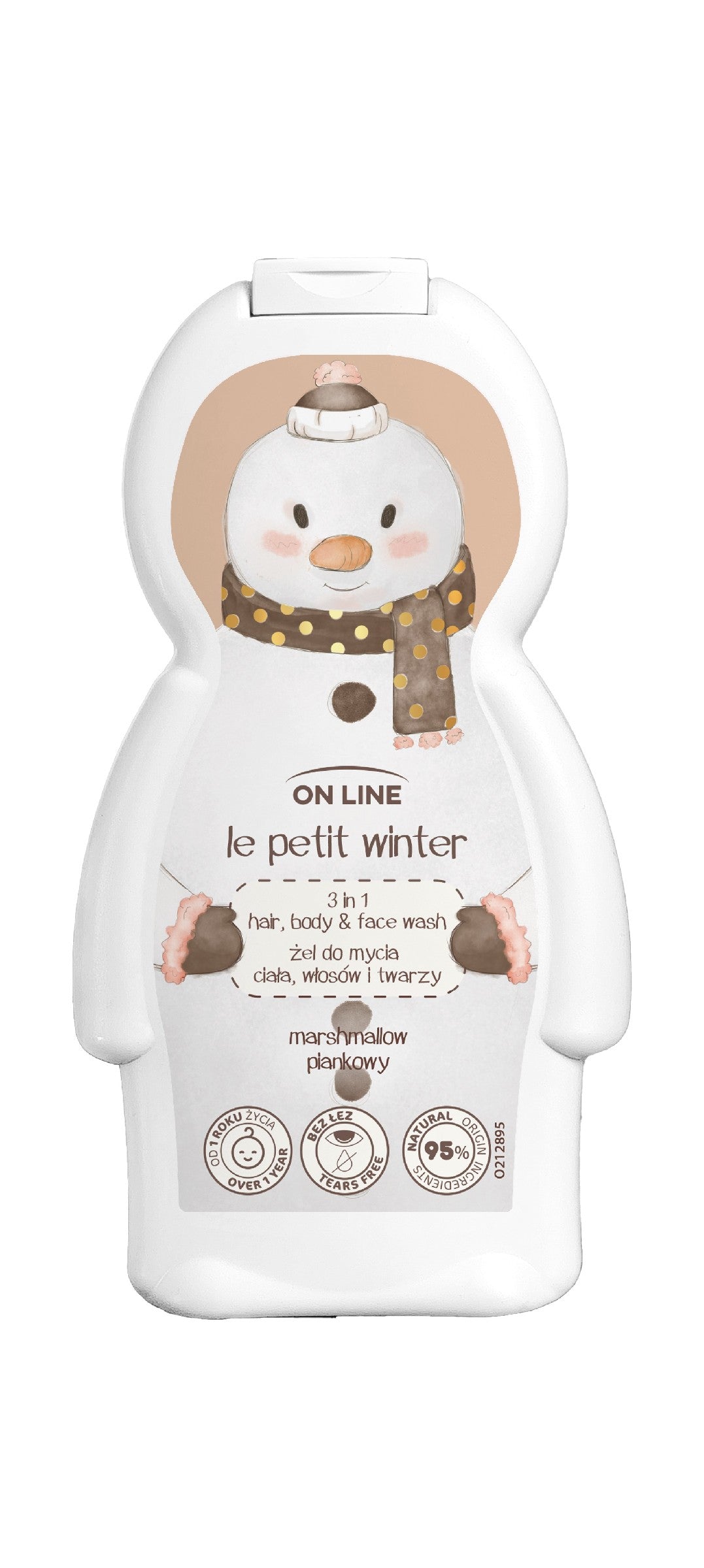 ON LINE Snowman 3-in-1 Gel for Body, Hair, and Face Wash 350 ml | Vaistine1.lt | WestPharmacy.eu