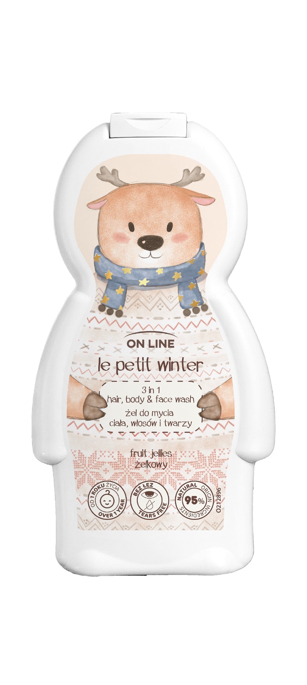 ON LINE Renifer 3-in-1 gel for washing the body, hair, and face, 350 ml | Vaistine1.lt | WestPharmacy.eu