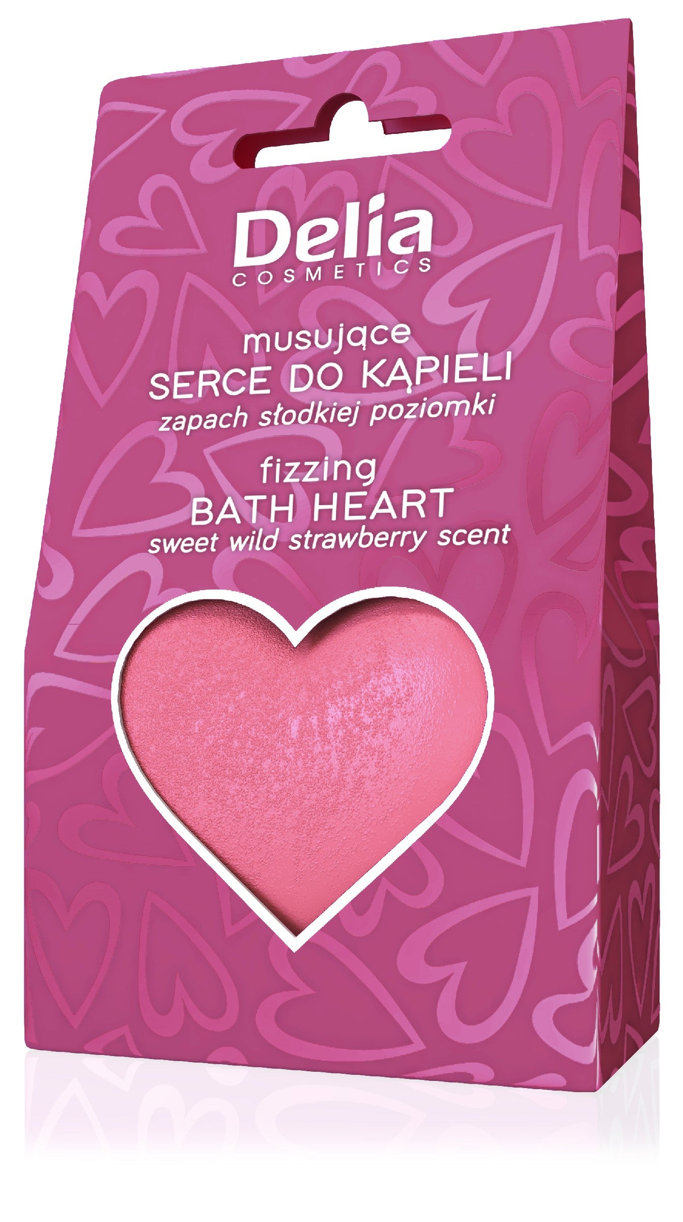 DELIA Sweet Wild Strawberry Scented Effervescent Bath Heart 100g | Vaistine1.lt | WestPharmacy.eu