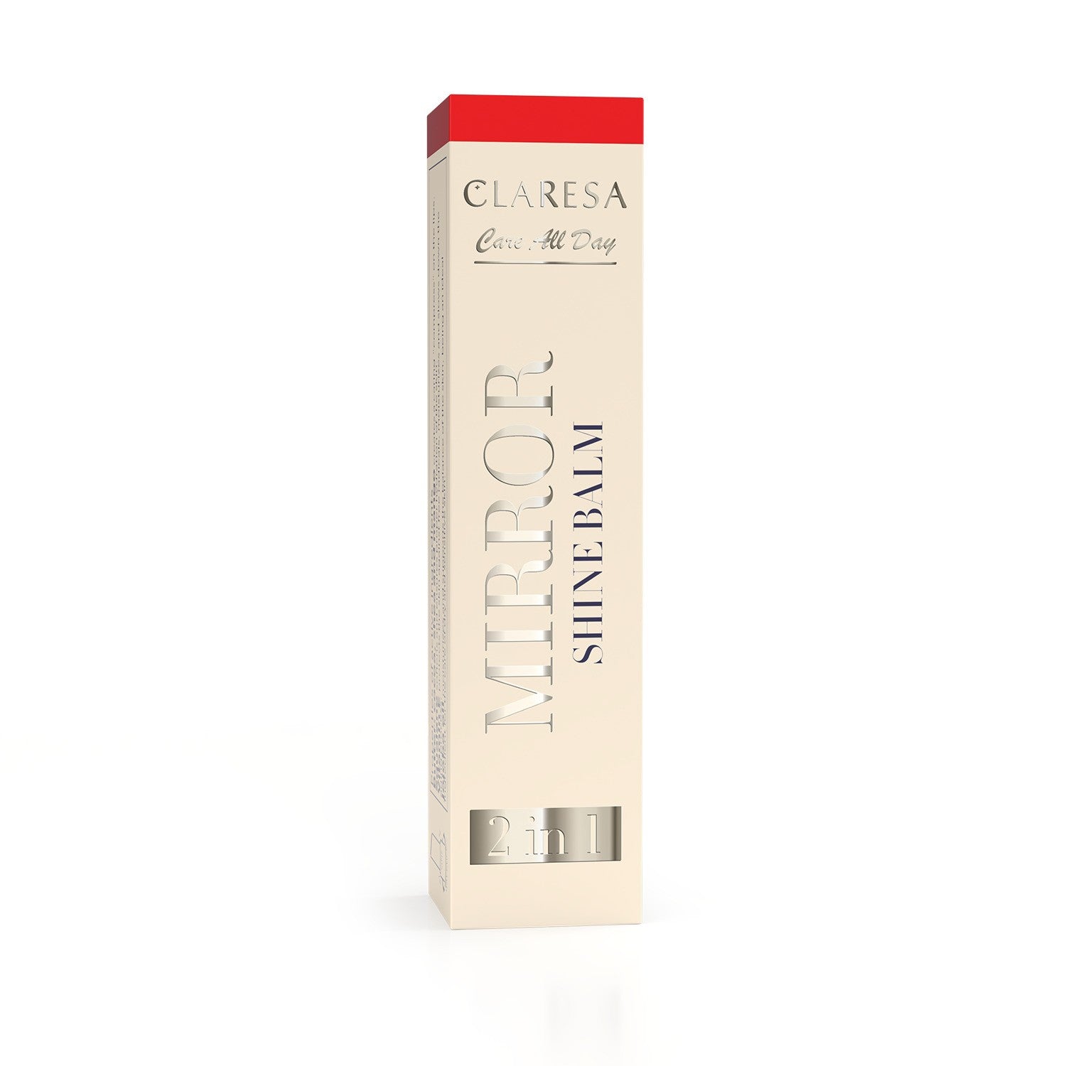 CLARESA Care All Day Mirror Shine Balm 2-in-1 lūpų blizgesio stiklas Queen of Hearts 3 g | Vaistine1.lt | WestPharmacy.eu