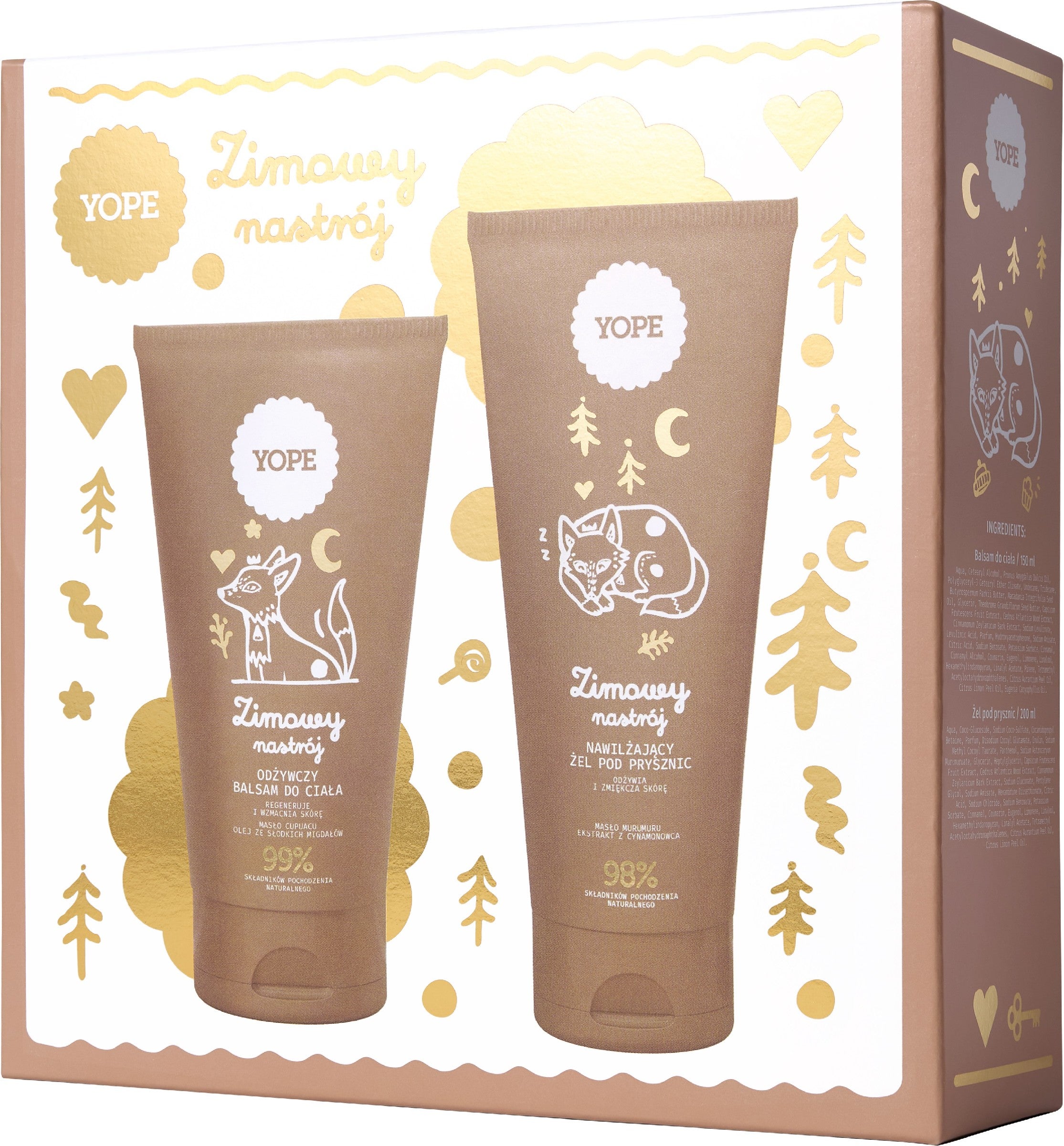 YOPE „Winter Mood“ dovanų rinkinys Dušo gelis 200 ml + kūno losjonas 150 ml | Vaistine1.lt | WestPharmacy.eu