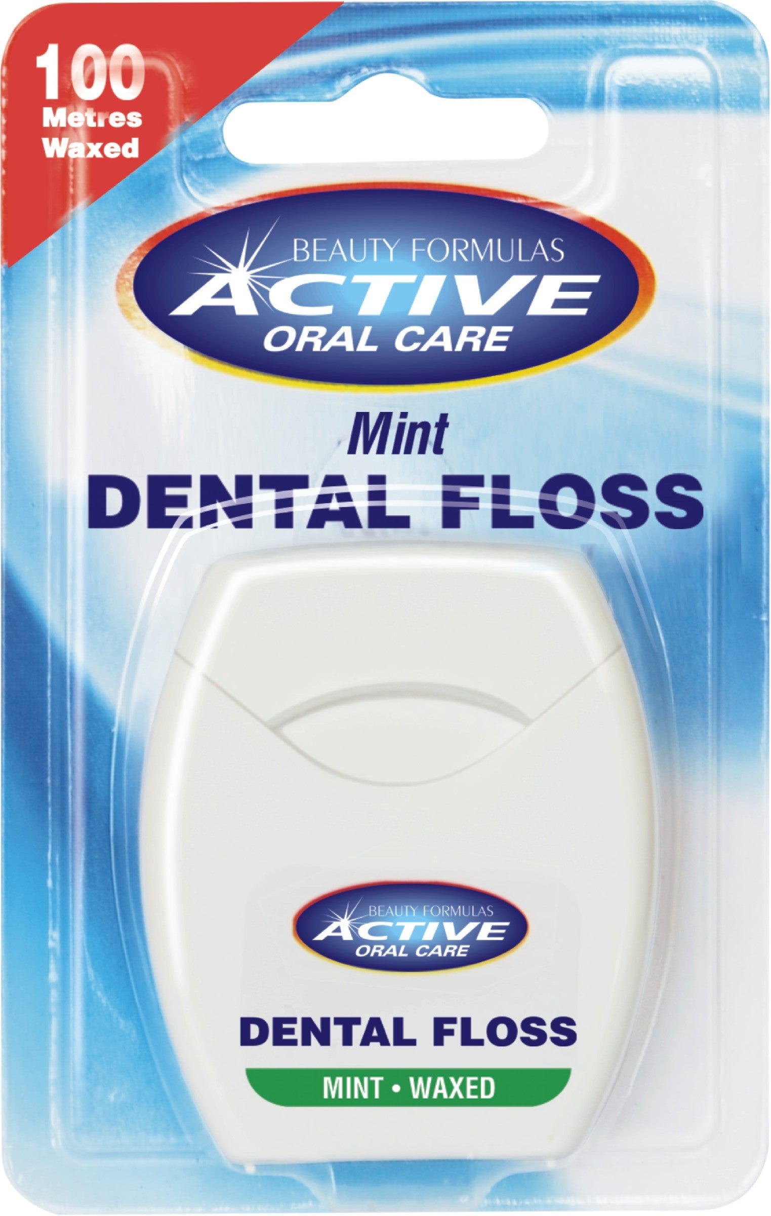 Beauty Formulas Active Oral Care Mint Floss Waxed | Vaistine1.lt | WestPharmacy.eu