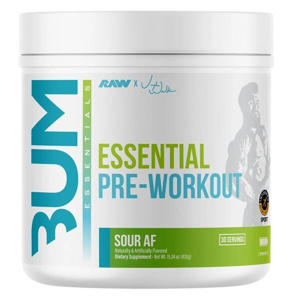 CBUM Essential Pre-Workout, Sour AF - 432g - Raw Nutrition