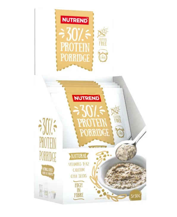 30% Protein Porridge Natural - 5 x 50g - Nutrend - Sporto papildai