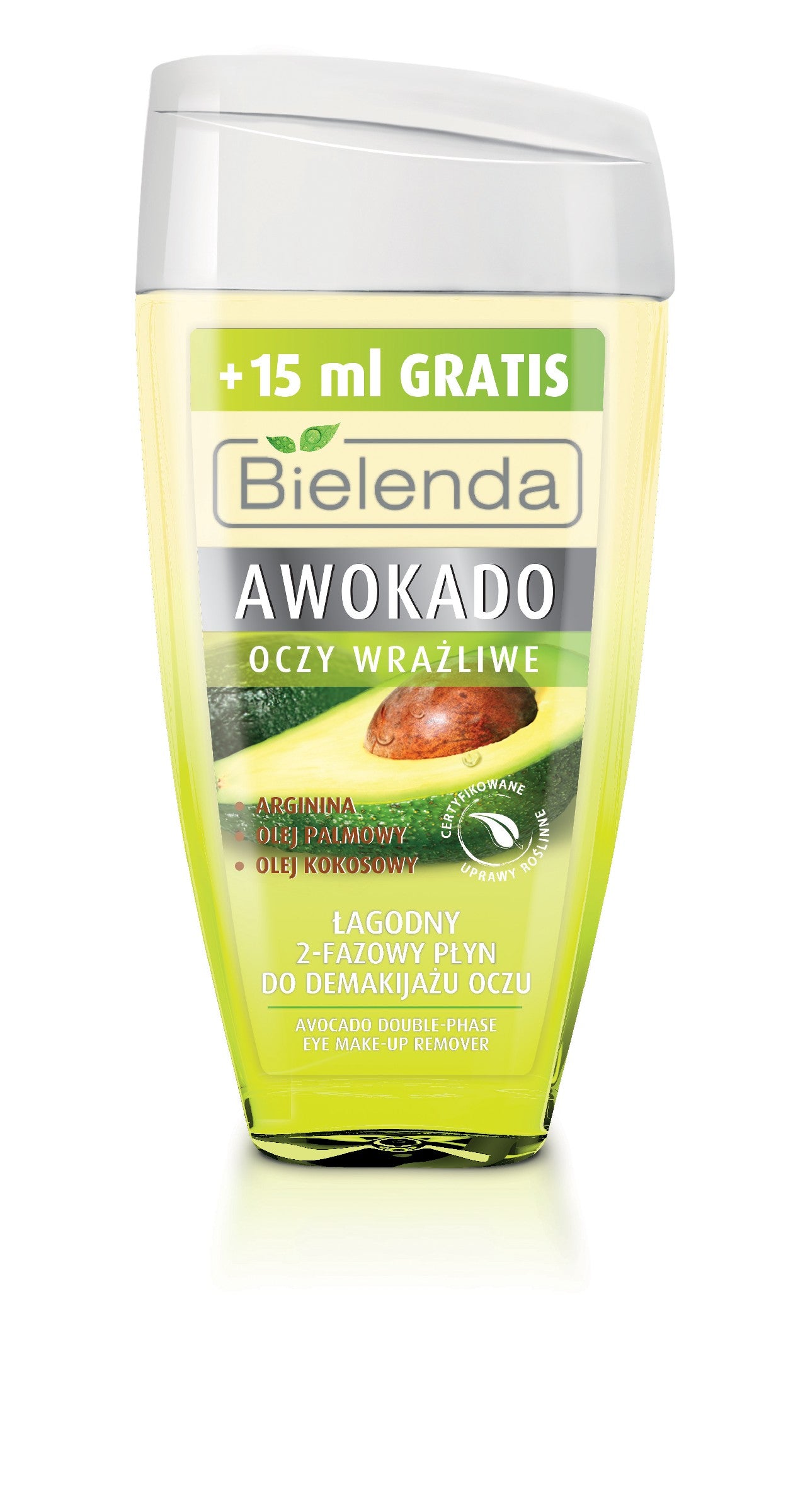 Bielenda Avocado 2-phase eye makeup remover for dry and dehydrated skin 125ml | Vaistine1.lt | WestPharmacy.eu
