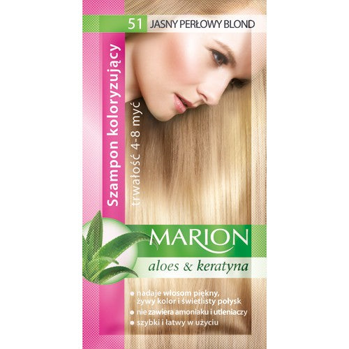 Marion coloring shampoo 4-8 washes no. 51 light pearl blonde | Vaistine1.lt | WestPharmacy.eu