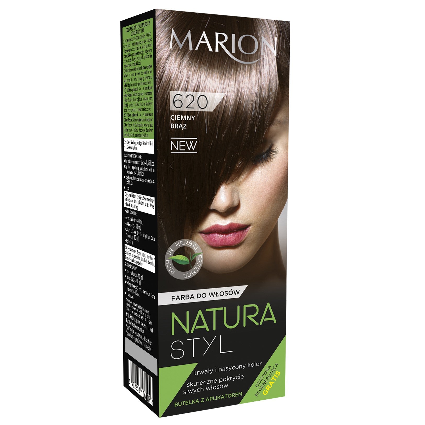 Marion Hair Color Natura Styl No. 620 Dark Brown | Vaistine1.lt | WestPharmacy.eu