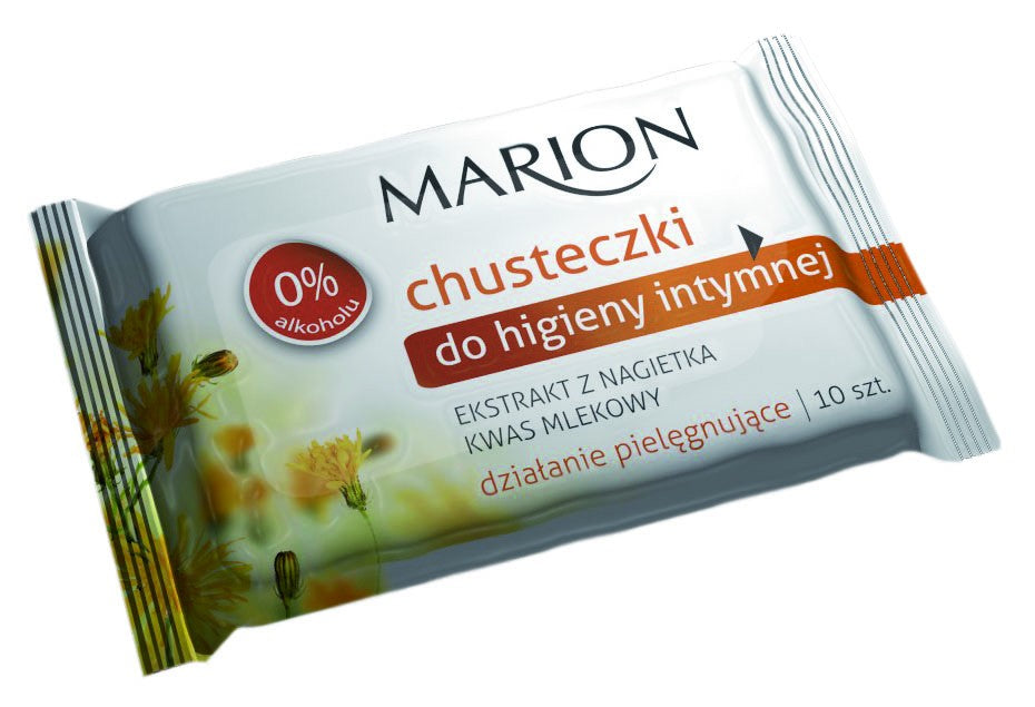 Marion Intimate Hygiene Wipes with Calendula 1 pack - 10 pieces | Vaistine1.lt | WestPharmacy.eu