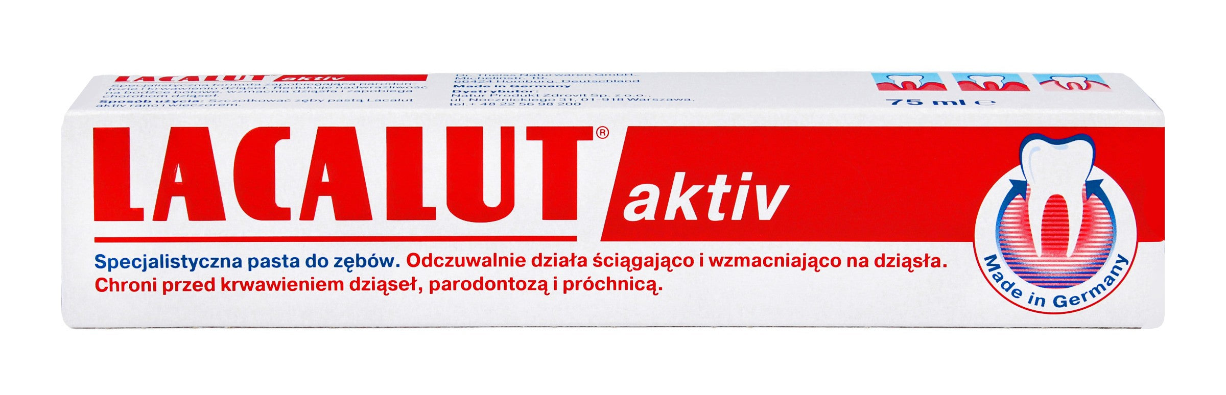Lacalut Toothpaste Activ periodontitis 75ml | Vaistine1.lt | WestPharmacy.eu
